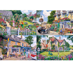 Gibsons The Gardener's Round 4 x 500 Piece Jigsaw Puzzles image 0