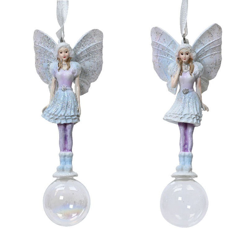 Decoris Hanging Elf with Glass Ball (Assorted Designs) image 0
