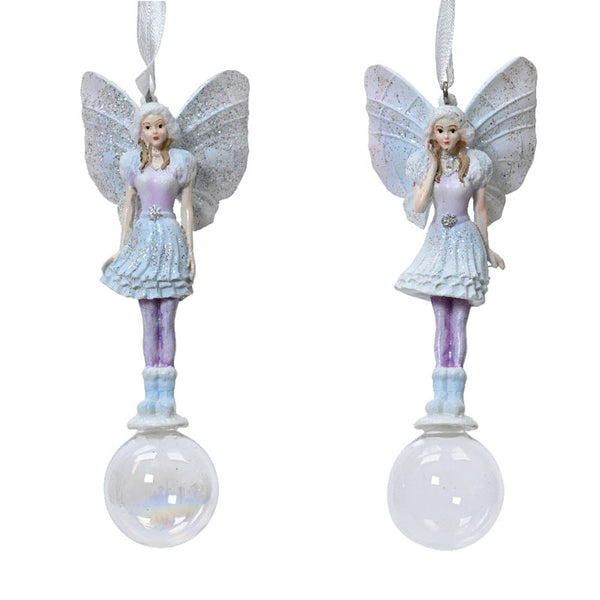 Decoris Hanging Elf with Glass Ball (Assorted Designs) image 0