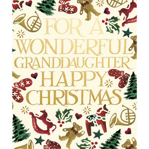 Woodmansterne Wonderful Granddaughter Christmas Card image 0