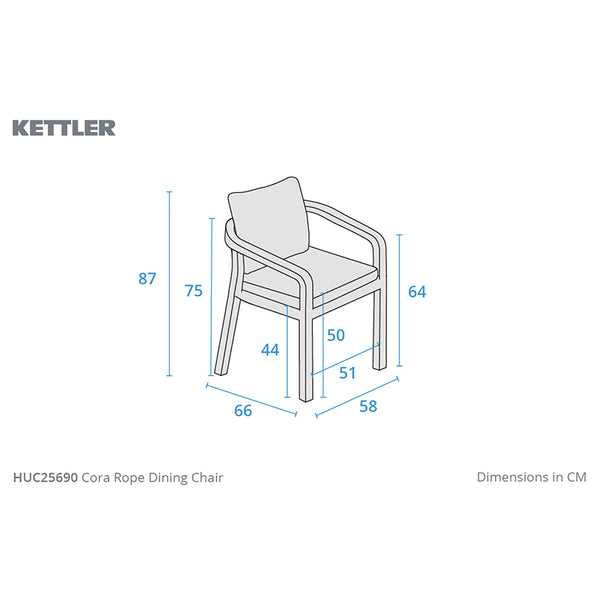 Kettler Cora 2 Seat Round Wooden Bistro Set image 9