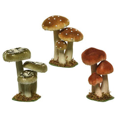 Decoris Velvet Mushroom - 17cm (Assorted Designs) image 0