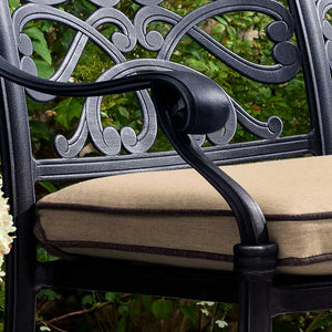 Hartman Capri High Back Bench in Bronze with Amber Cushion image 1