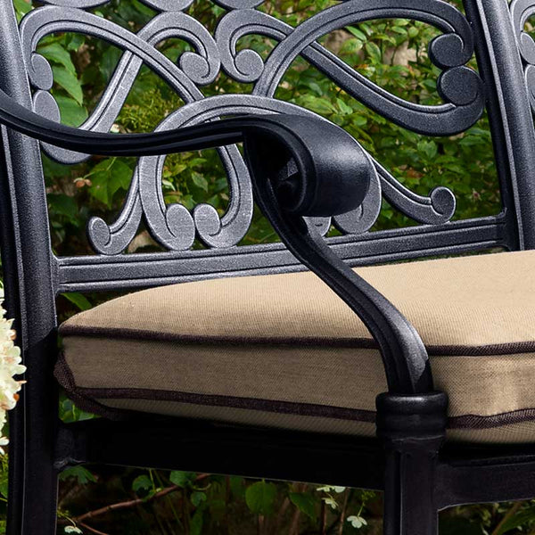 Hartman Capri High Back Bench in Bronze with Amber Cushion image 1