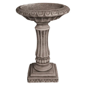 Willowstone Large Victorian Bird Bath - Antique Grey image 0