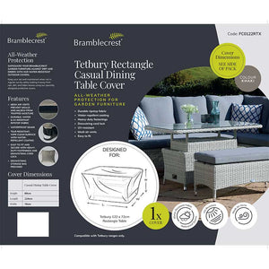 Bramblecrest Cover for Tetbury Rectangular 120cm x 70cm Dual Height Table image 1