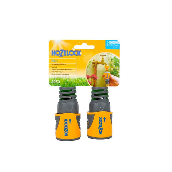 Hozelock Hose End Connector Plus (Twin Pack) image 0