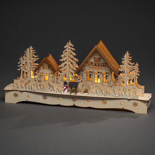 Konstsmide LED Wooden Village Silhouette (43cm) image 2