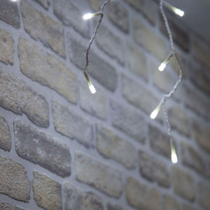 SnowTime 300 Connectable LED Twinkling Icicle Lights - Ice White image 1