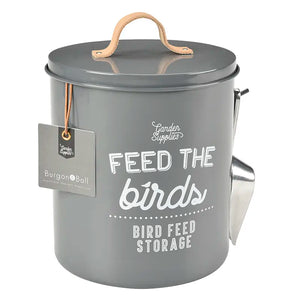 Burgon & Ball 'Feed the Birds' Bird Food Tin - Charcoal image