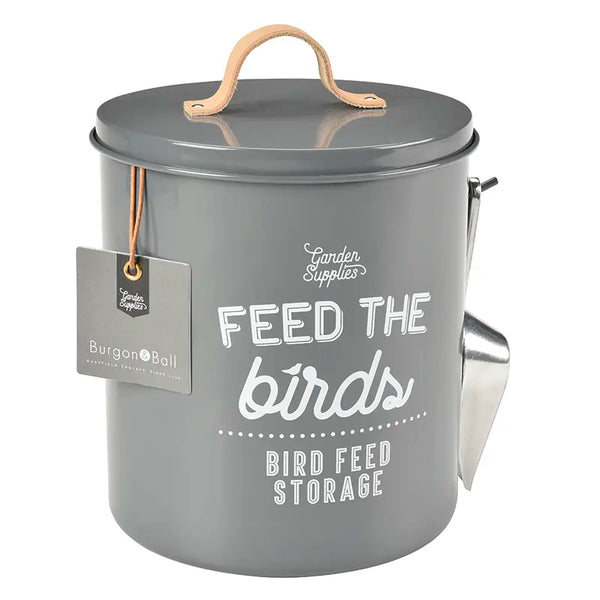 Burgon & Ball 'Feed the Birds' Bird Food Tin - Charcoal image