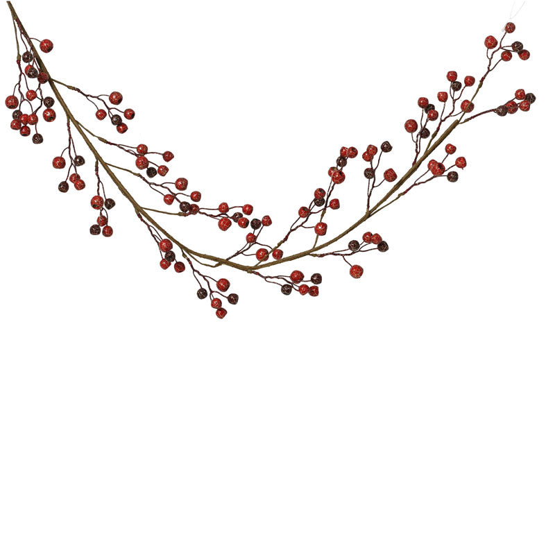 Everlands Cracked Red Berry Garland