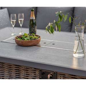 Bramblecrest Tuscan Modular Sofa Set with Rectangular Firepit Table & Bench image 2