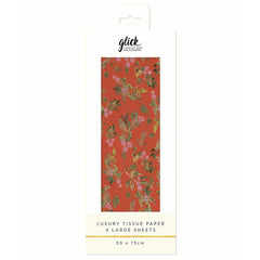 Glick Red Berries Luxury Tissue Paper (Pack of 4) image 0