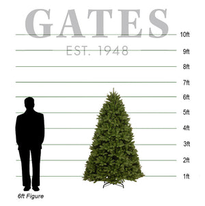 National Tree Newberry Spruce Artificial Christmas Tree - 6.5ft image 1