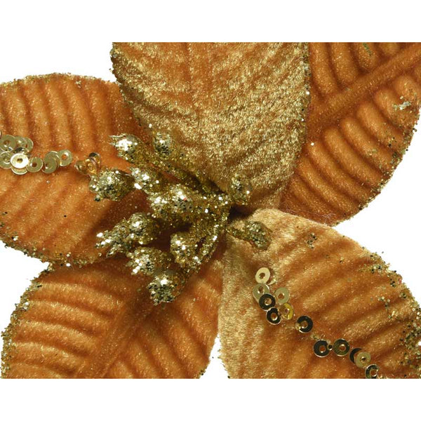 Everlands Poinsettia Clip (Assorted Designs) image 1