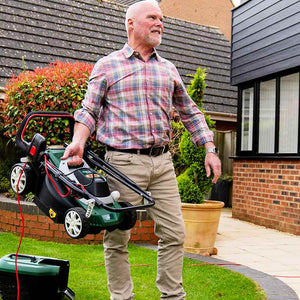 Webb Classic 33cm Electric Rotary Lawn Mower with Rear Roller image 2