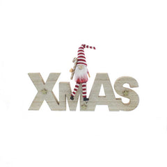 Festive Wooden 'XMAS' with Gonk image 0