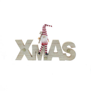 Festive Wooden 'XMAS' with Gonk image 0