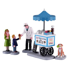 Lemax Happy Scoops Ice Cream Cart (Set of 5) image 0