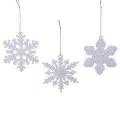 Decoris Plastic Snowflake (Assorted Designs) image 0