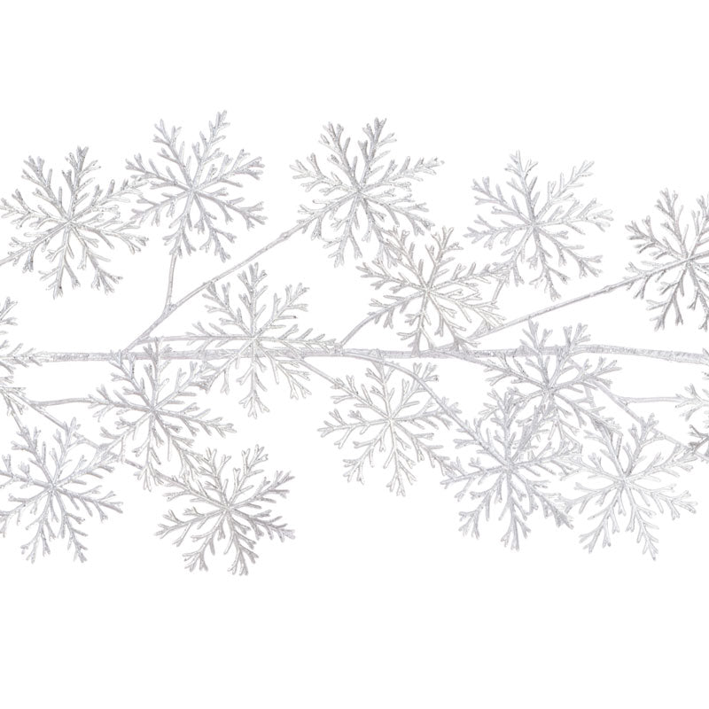 Floralsilk Metallic Snowflake Garland image 0