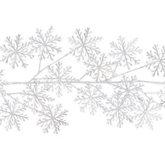 Floralsilk Metallic Snowflake Garland image 0
