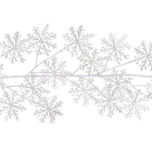 Floralsilk Metallic Snowflake Garland image 0