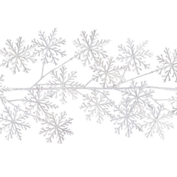 Floralsilk Metallic Snowflake Garland image 0