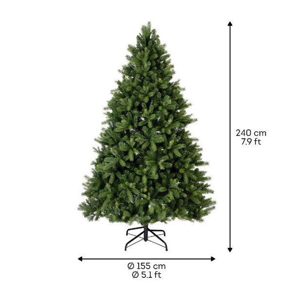 Everlands Freiburg Pine / Beaumont Pine Artificial Christmas Tree - 8ft / 2.4m image 5