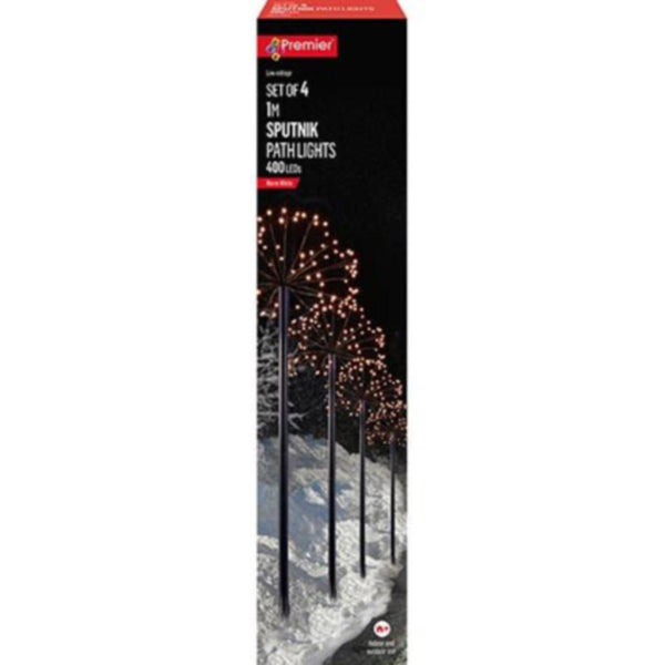 Premier Multi-Action LED Sputnik Path Finders - Warm White (Set of 4) image 1