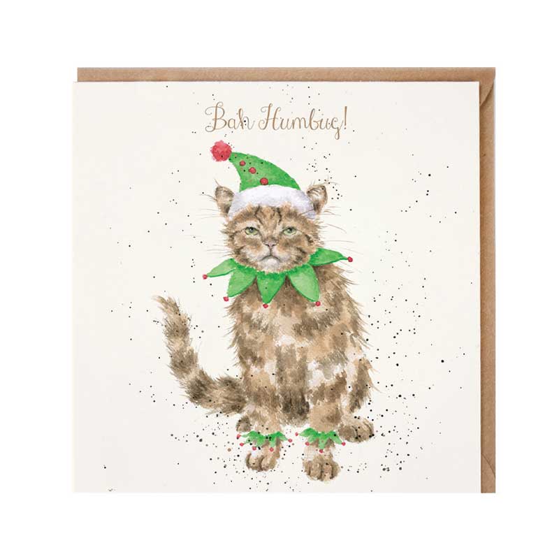 Wrendale Designs Bah Humbug Christmas Card image 0