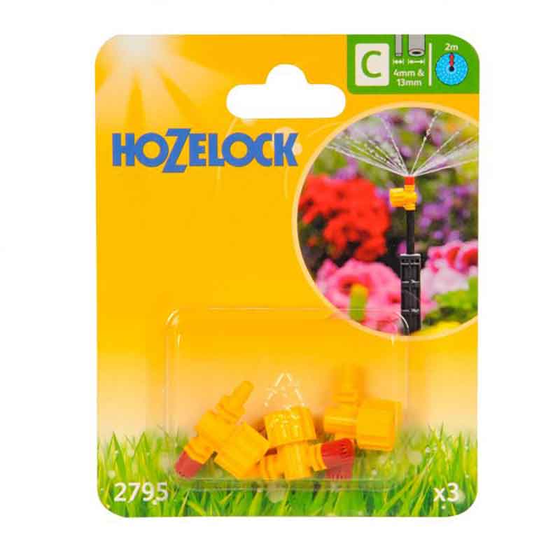 Hozelock 360º Adjustable Micro Jets (Pack of 3) image 0