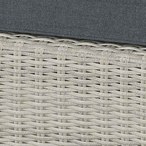 Bramblecrest Monterey Dove Grey Rattan Sun Lounger with Side Table image 8
