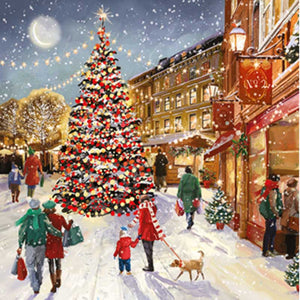 Ling Design Small Deluxe Cards - Festive Streets (Pack of 12) image 1