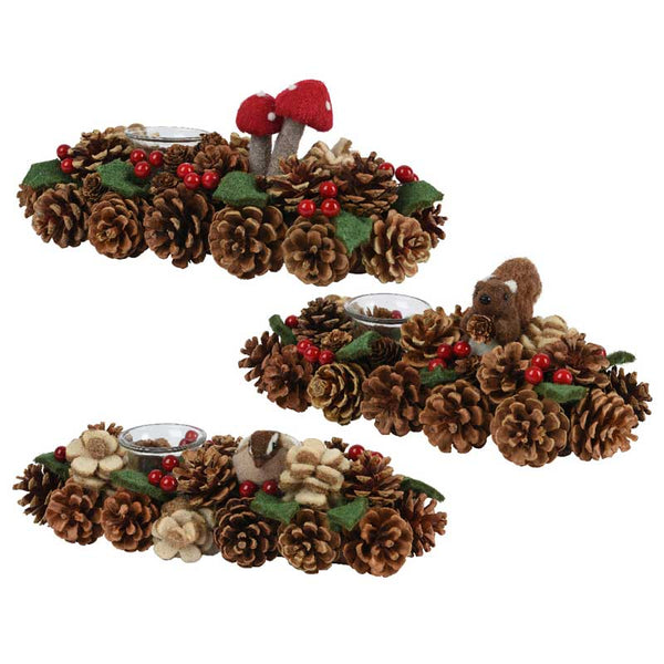 Pinecone Tealight Holder (Assorted Designs) image 0