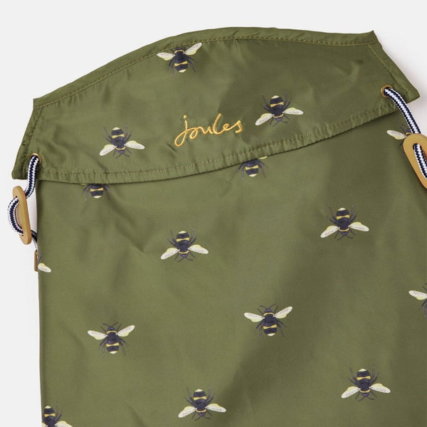 Joules Khaki Bee Rain Jacket Water Resistant Dog Coat image 2