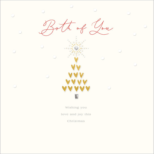 Woodmansterne Tree Of Hearts Christmas Card image 0