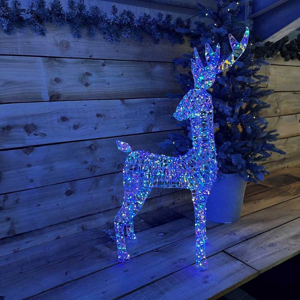 Festive Standing Rainbow Twist Reindeer image 0