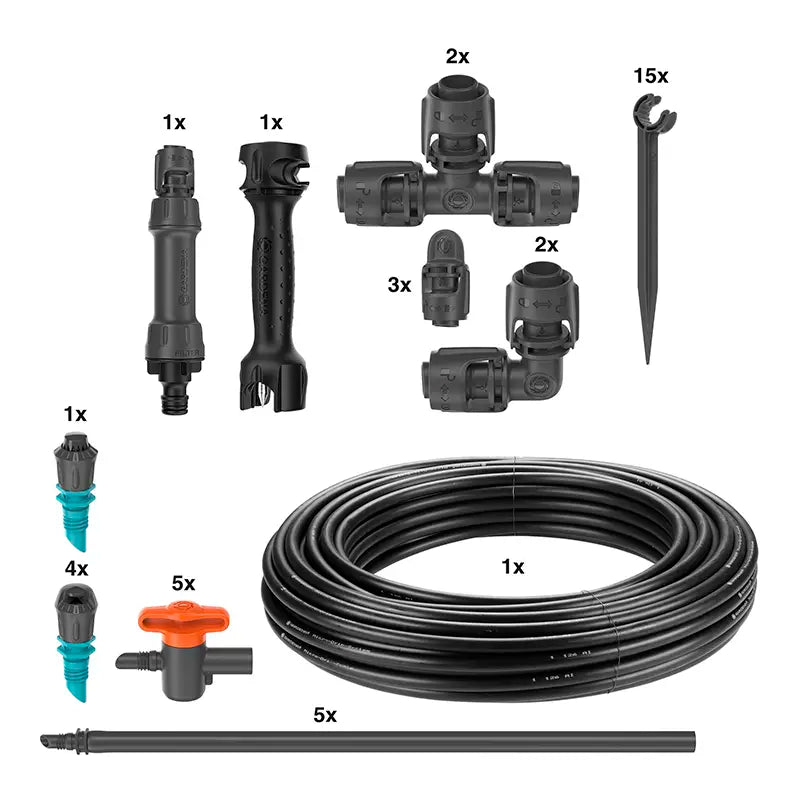 GARDENA Micro-Drip-Irrigation Vegetable Bed/Flower Border Set (60sq.m) image 0