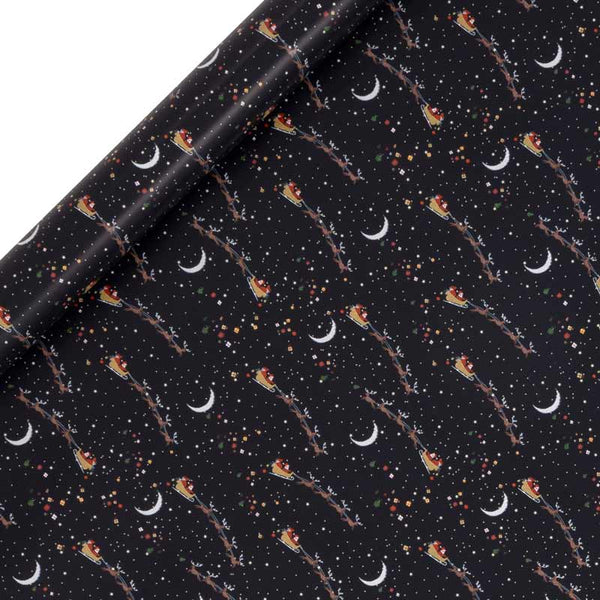Glick Santa Sleigh Gift Wrap (4m) image 0