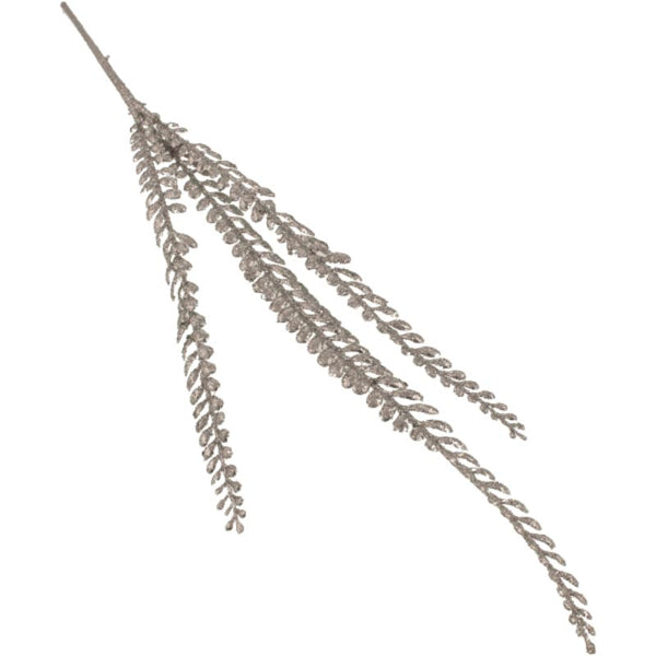 SageDecor Silver Glittered Regency Fern (60cm) image 0