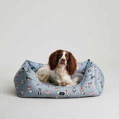 Joules Rainbow Dogs Box Bed image 1