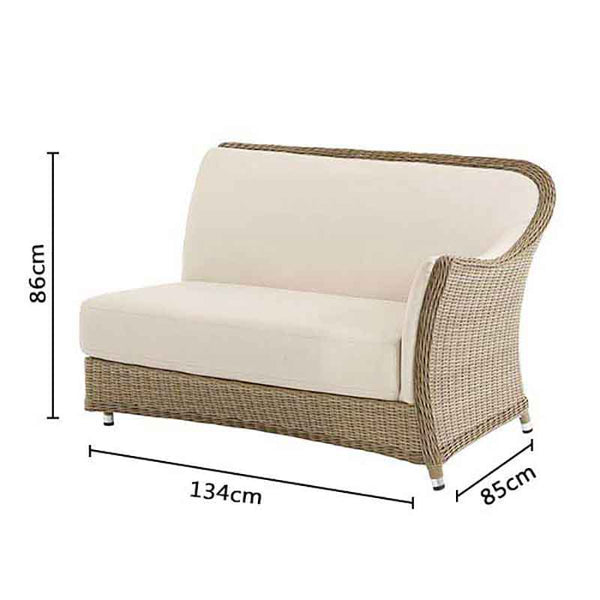 Bramblecrest Monte Carlo Curved Corner Sofa Set with Square Dual Height Table &amp; 2 Benches image 10