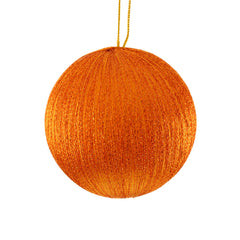 SageDecor Orange Spun Metallic Bauble image 0