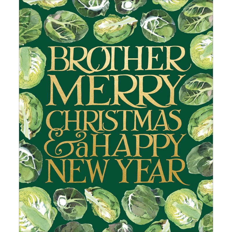 Woodmansterne Brussels Sprouts Brother Christmas Card image 0