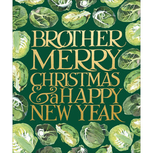 Woodmansterne Brussels Sprouts Brother Christmas Card image 0