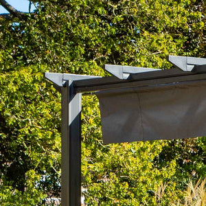 Hartman Roma Rectangular Grey Pergola with Grey Canopy (4m x 3m) image 4