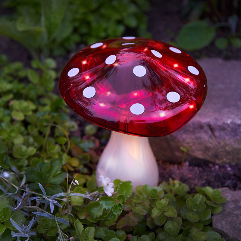 Smart Garden Solar Powered Mega Magic Mushroom Stake Light image 0