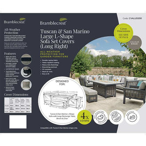 Bramblecrest Covers for Tuscan or San Marino L-Shape Sofa Set, Long Right image 1